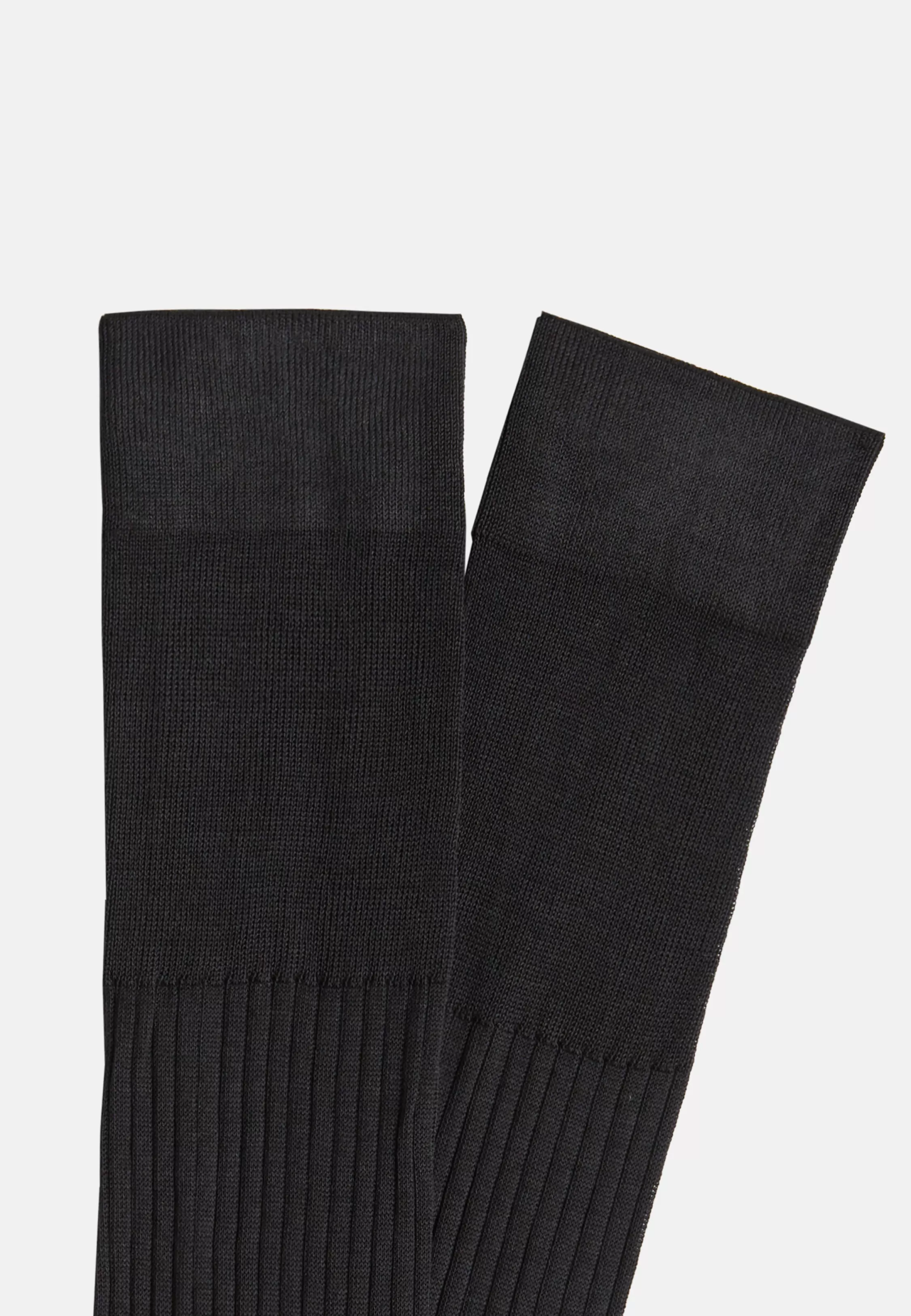 Boggi Milano Ribbed Cotton Socks