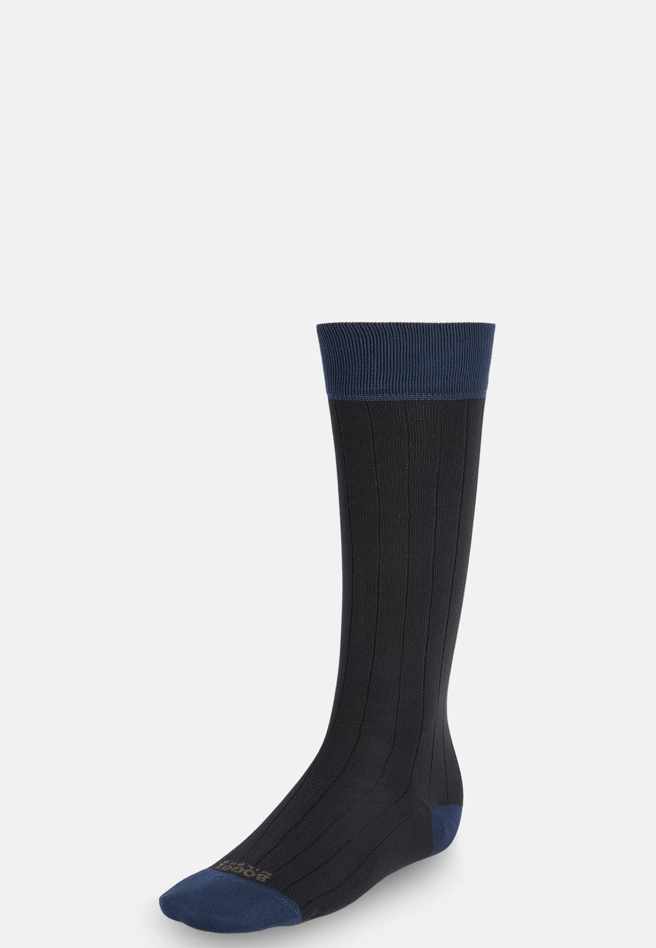 Boggi Milano Ribbed Socks In Performance Yarn