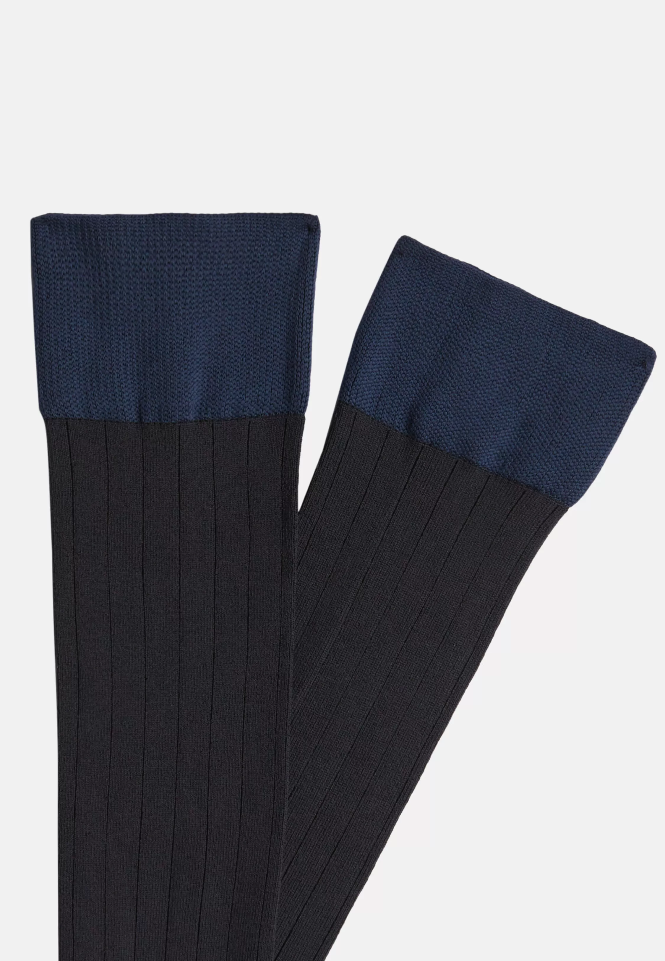 Boggi Milano Ribbed Socks In Performance Yarn