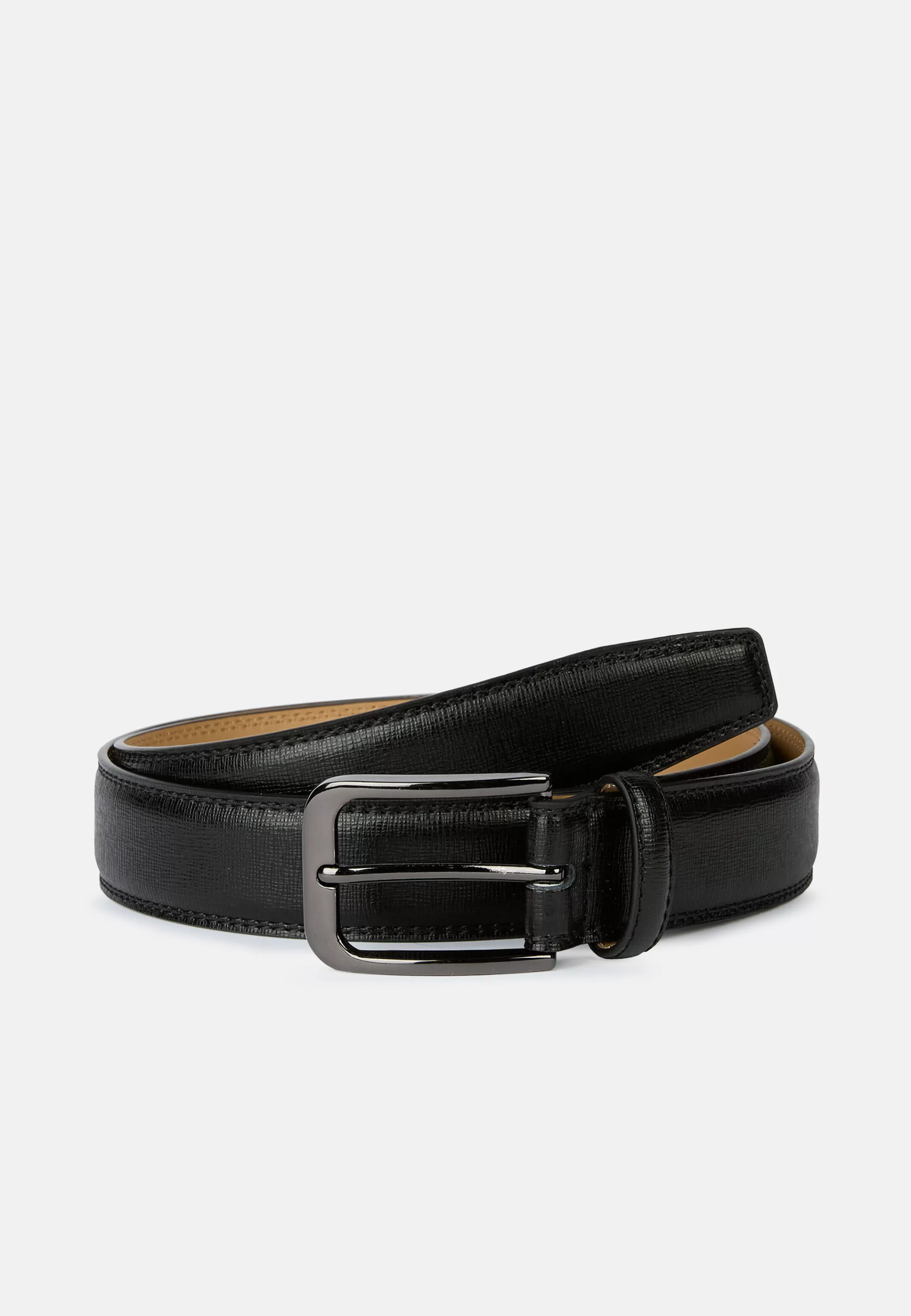 Boggi Milano Saffiano Print Leather Belt