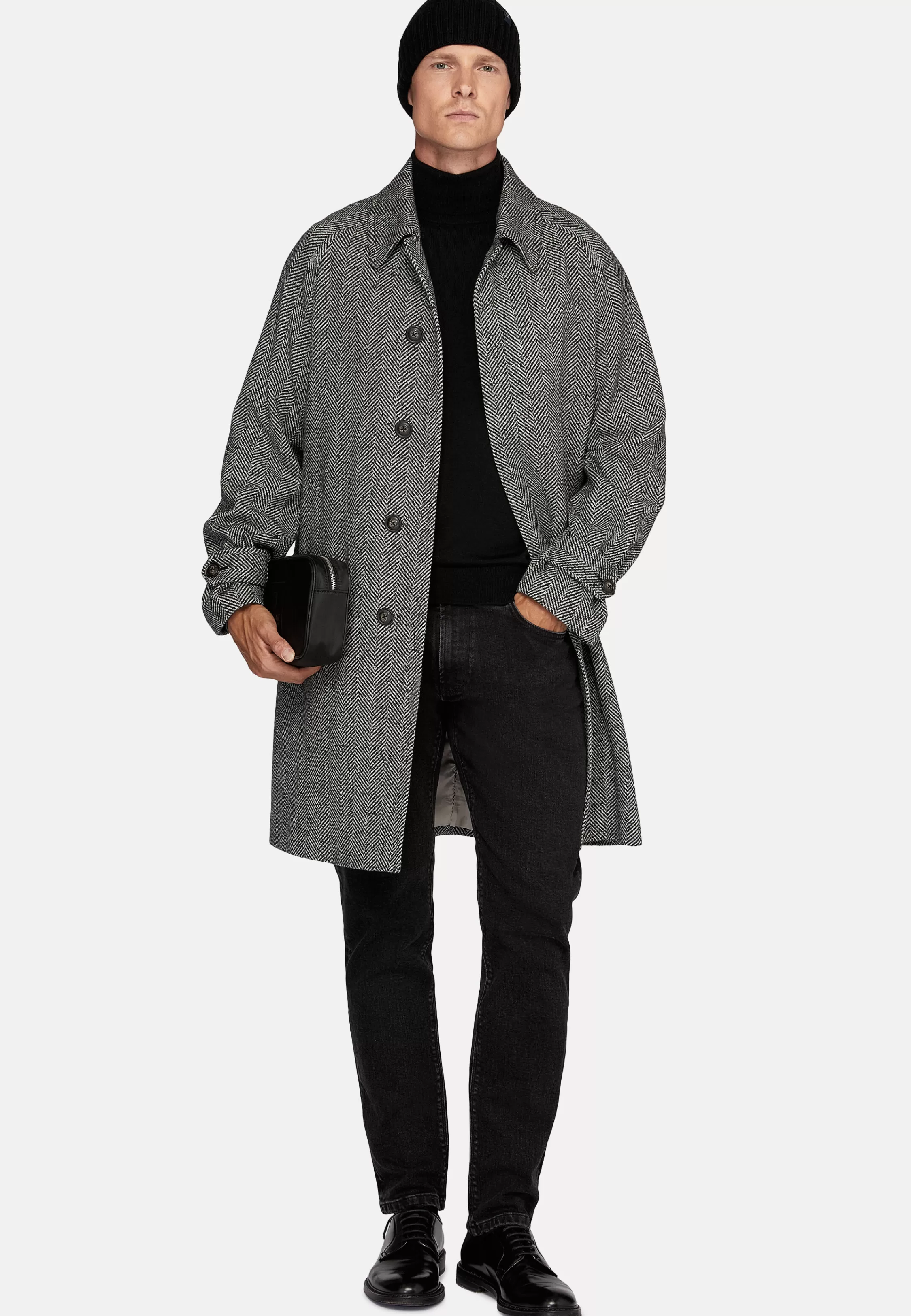 Boggi Milano Single-breasted Wool Coat