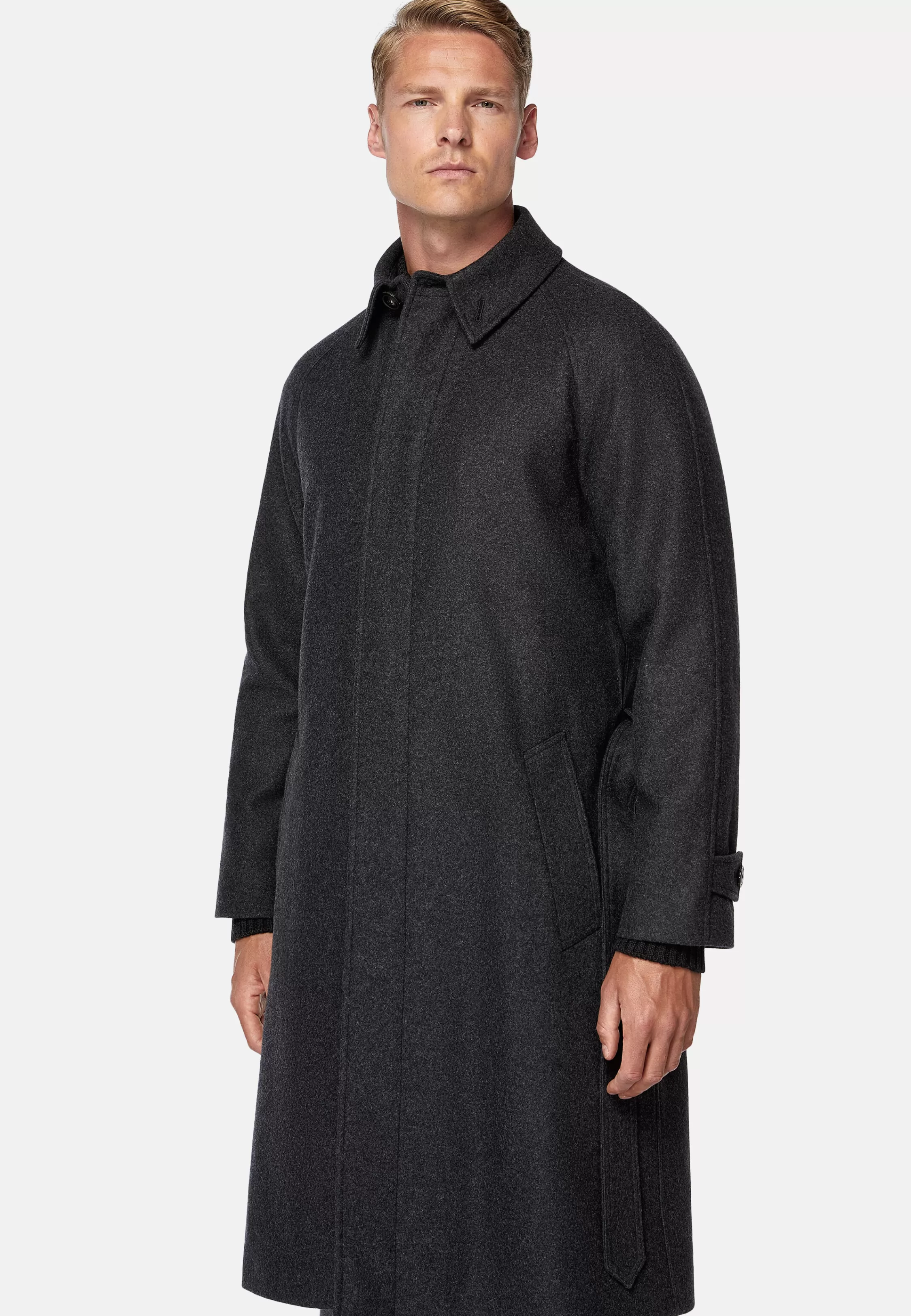 Boggi Milano Single-breasted Wool Coat