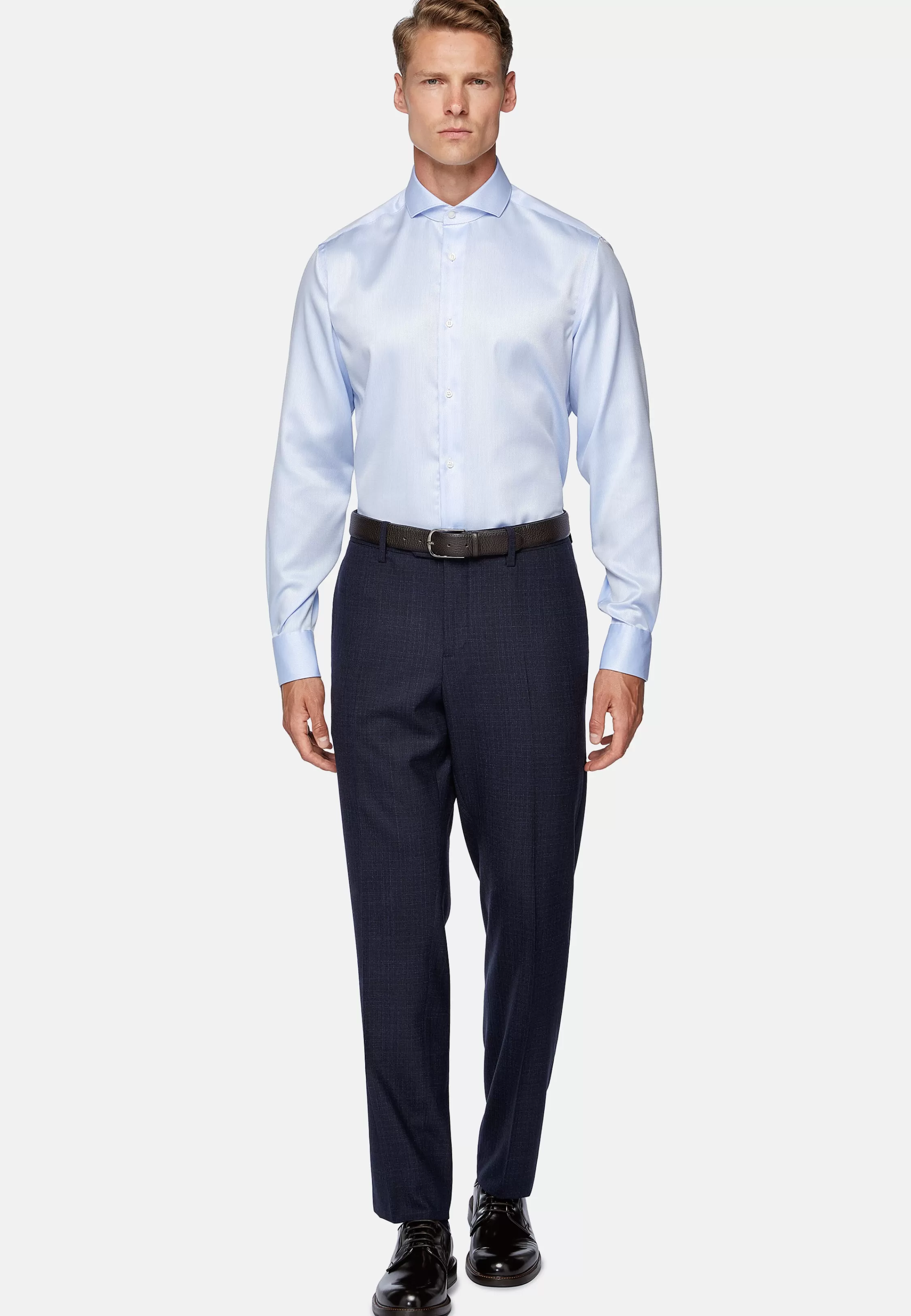 Boggi Milano Slim Fit Cotton Dobby Shirt