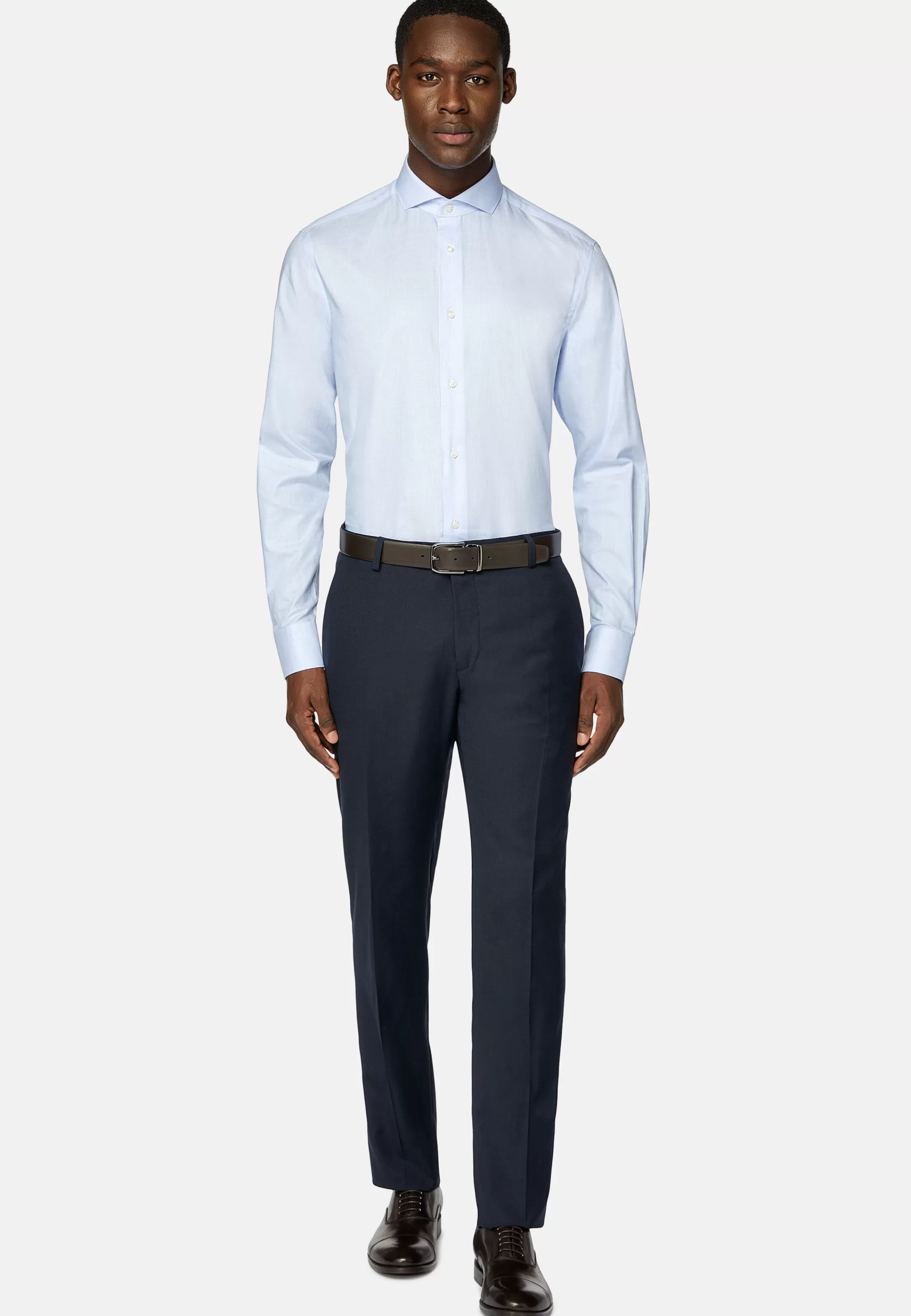 Boggi Milano Slim Fit Cotton Dobby Shirt