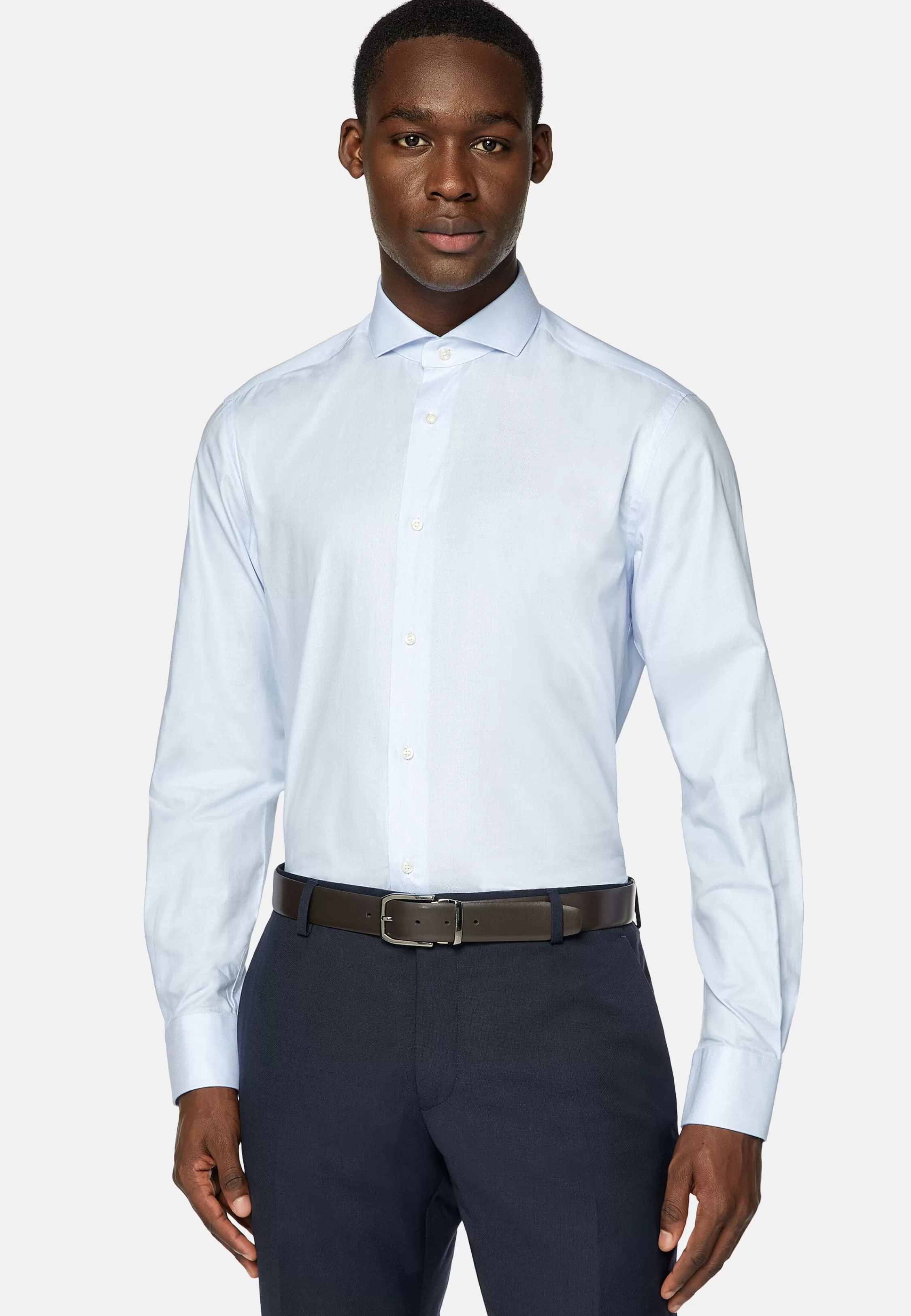 Boggi Milano Slim Fit Cotton Dobby Shirt