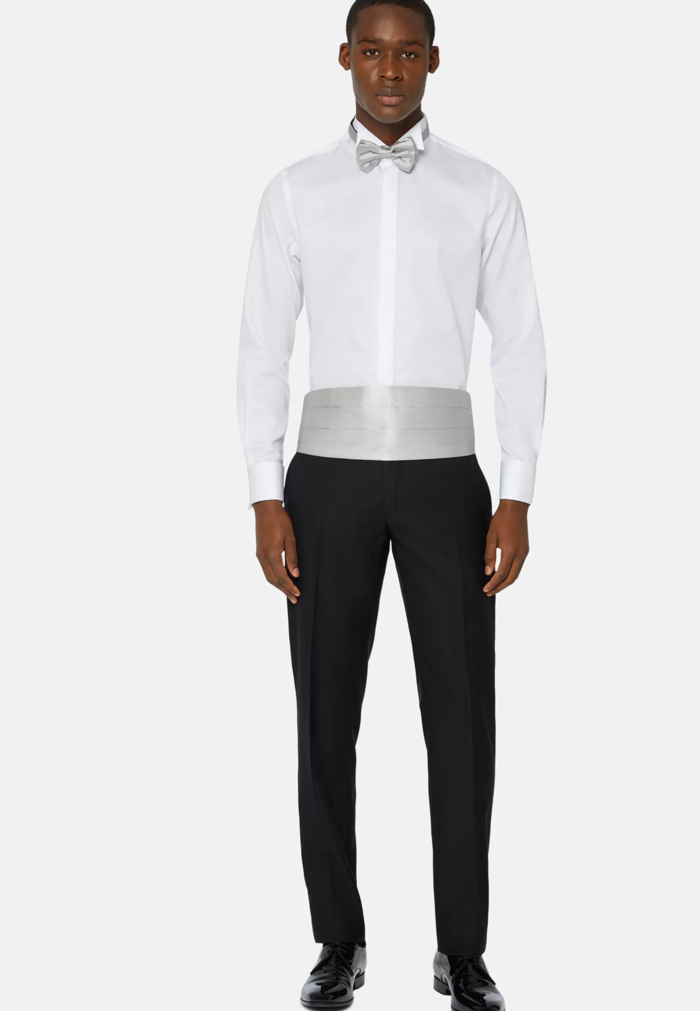 Boggi Milano Slim Fit Cotton Satin Shirt