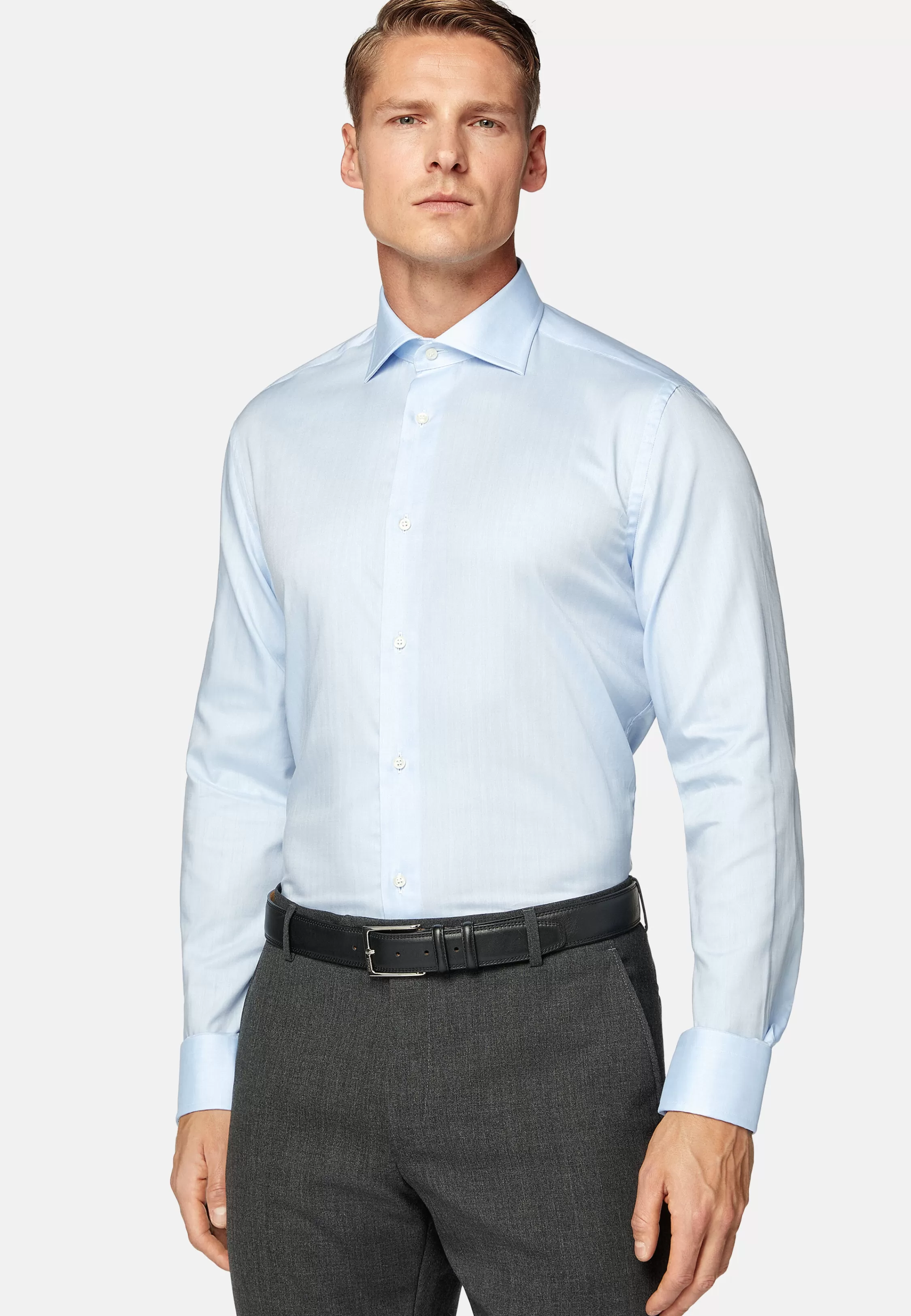 Boggi Milano Slim Fit Cotton Twill Shirt