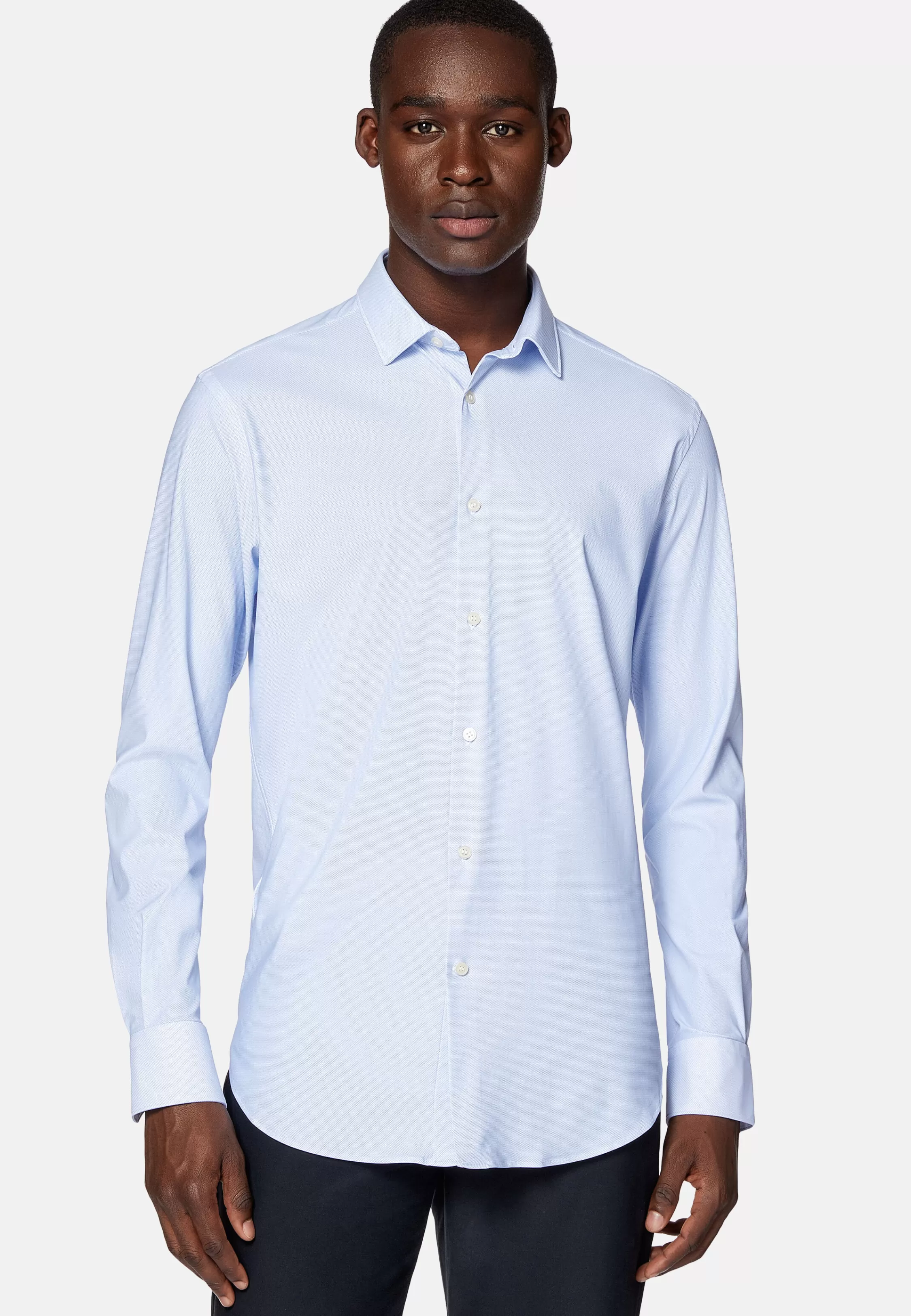 Boggi Milano Slim Fit Stretch Nylon Shirt