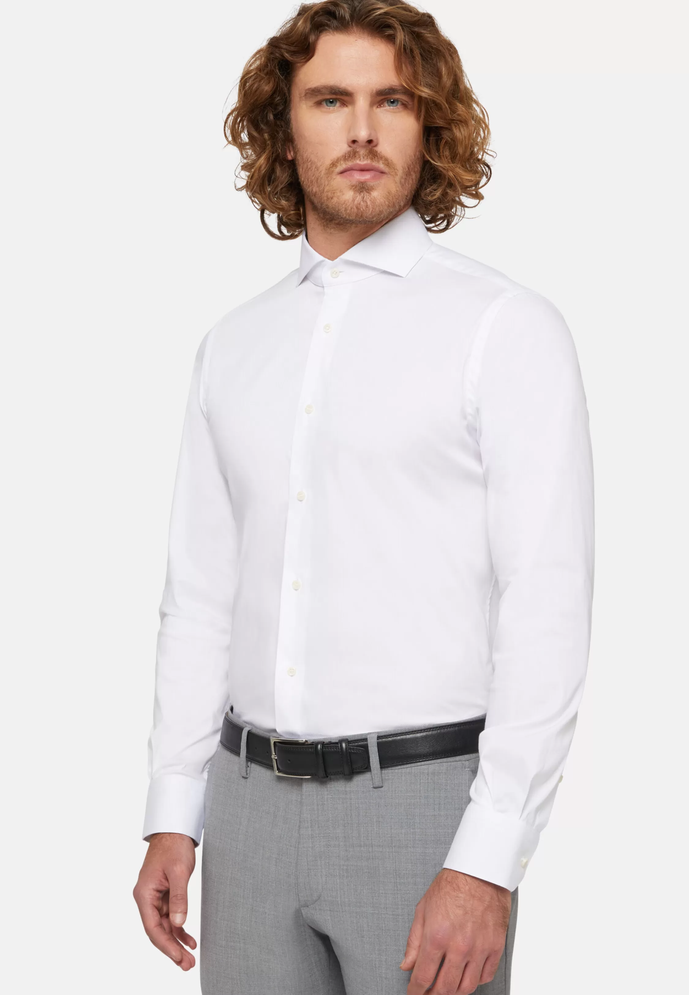 Boggi Milano Slim Fit Stretch Cotton/Nylon Shirt