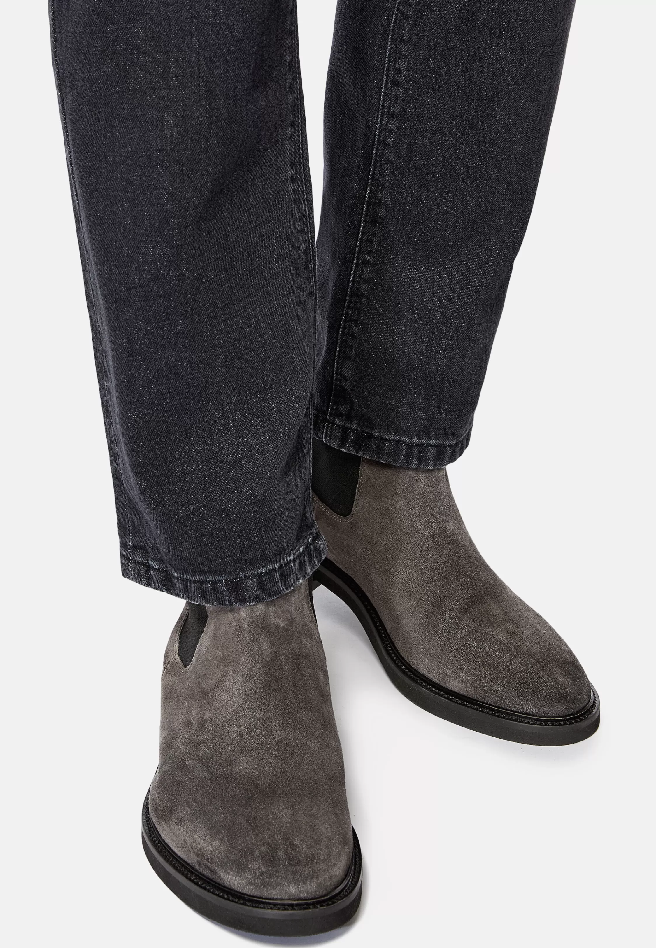 Boggi Milano Suede Leather Ankle Boots