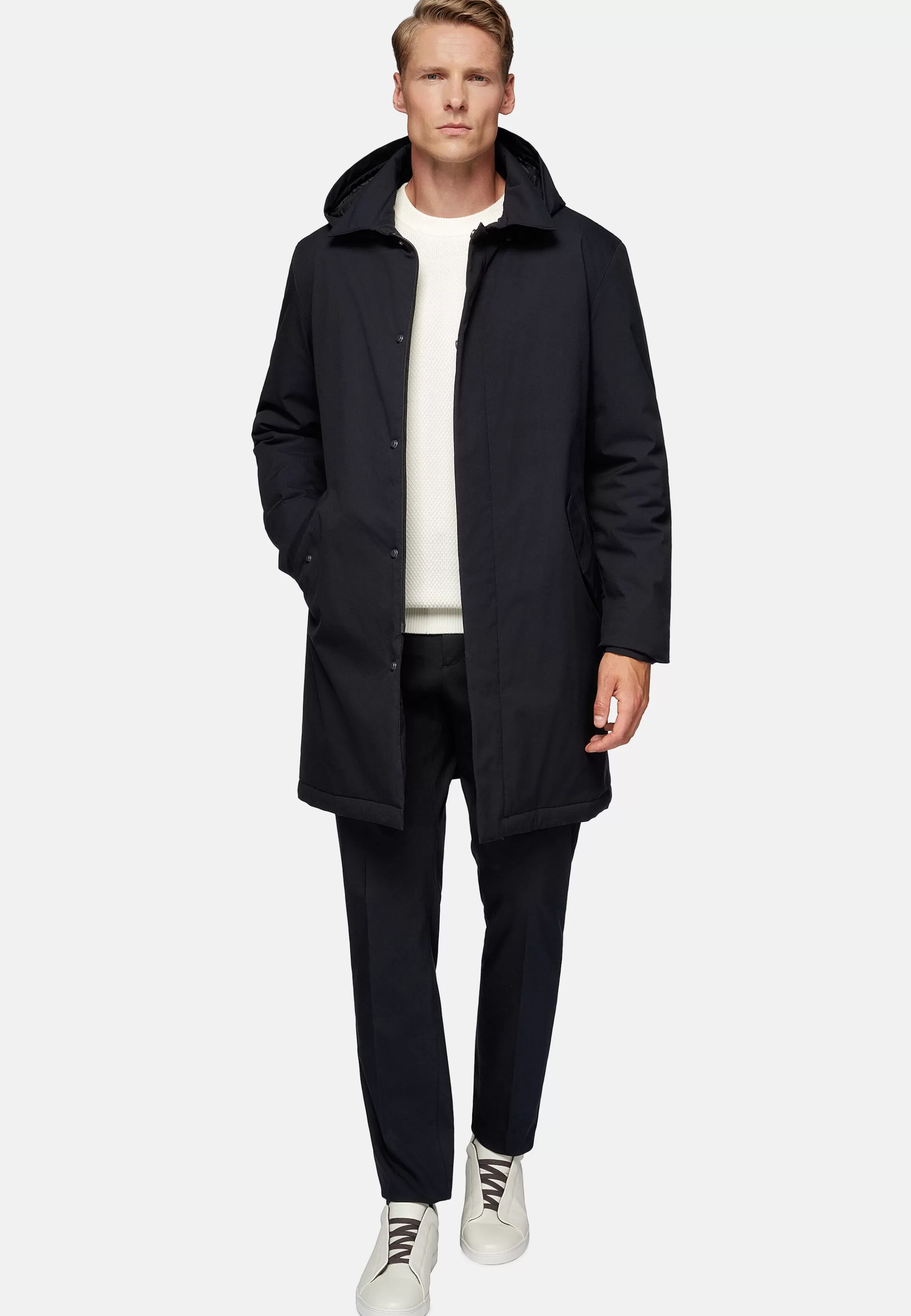 Boggi Milano Tech Fabric Raincoat Style