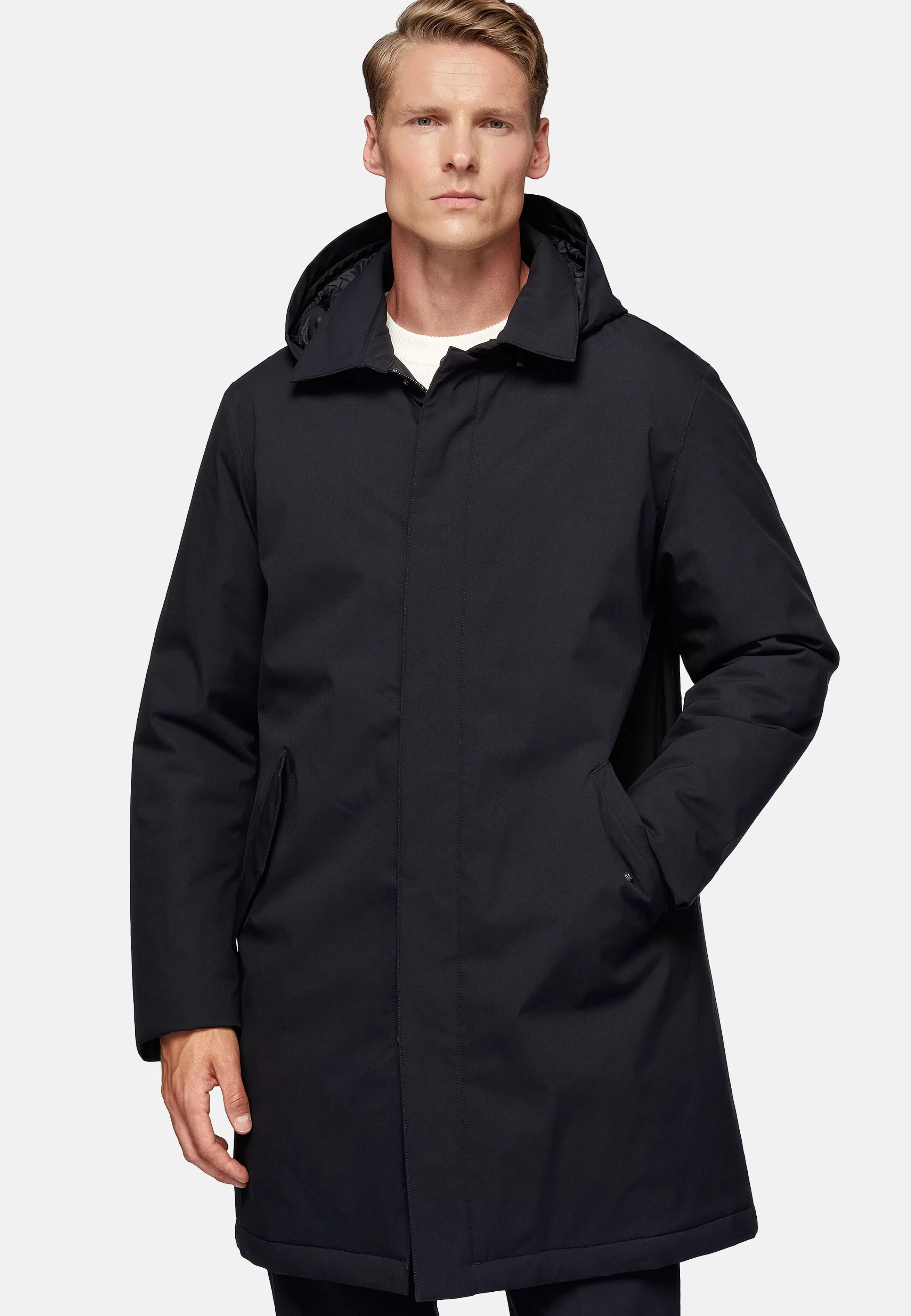 Boggi Milano Tech Fabric Raincoat Style