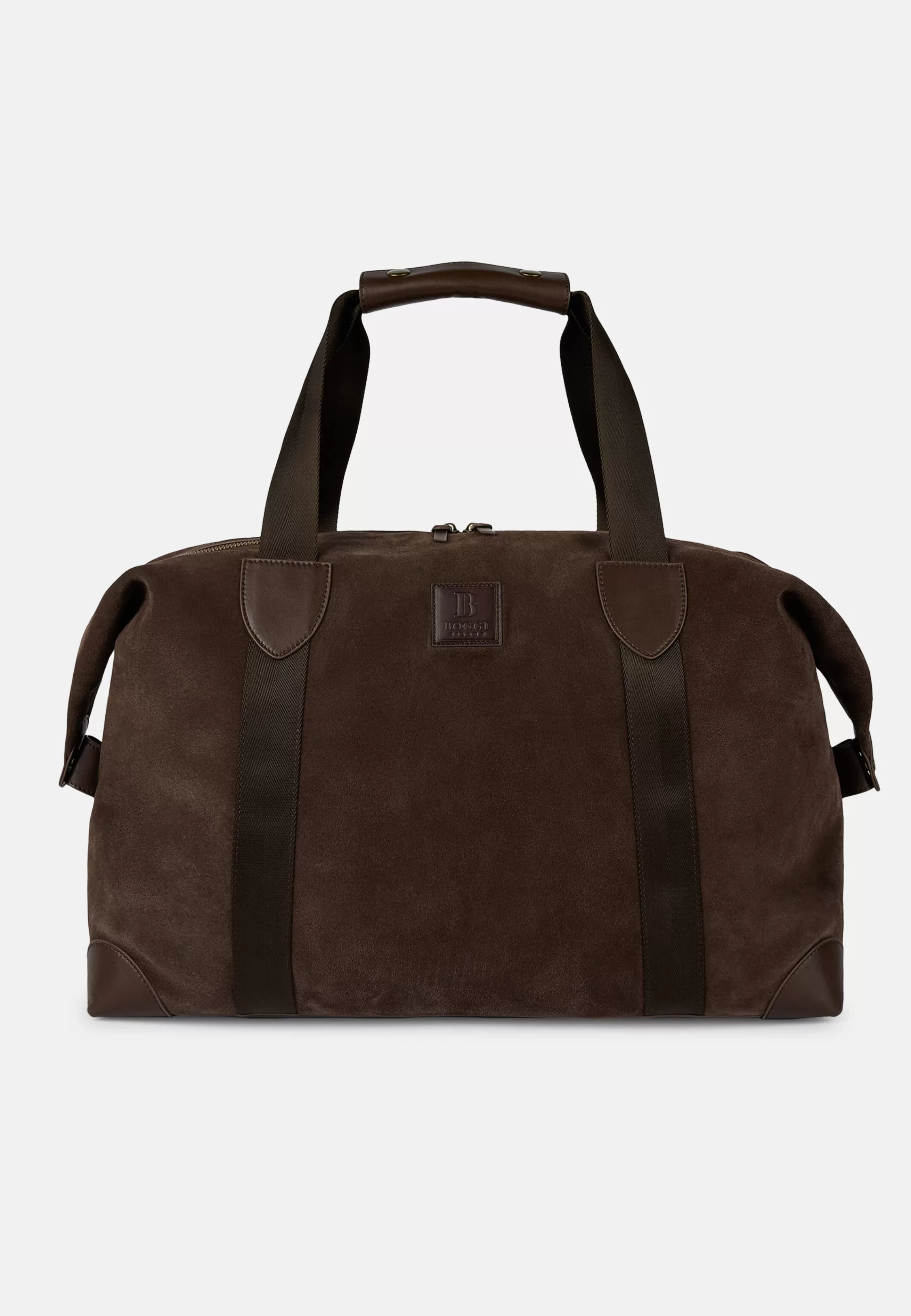 Boggi Milano Travel Bag In Suede Leather