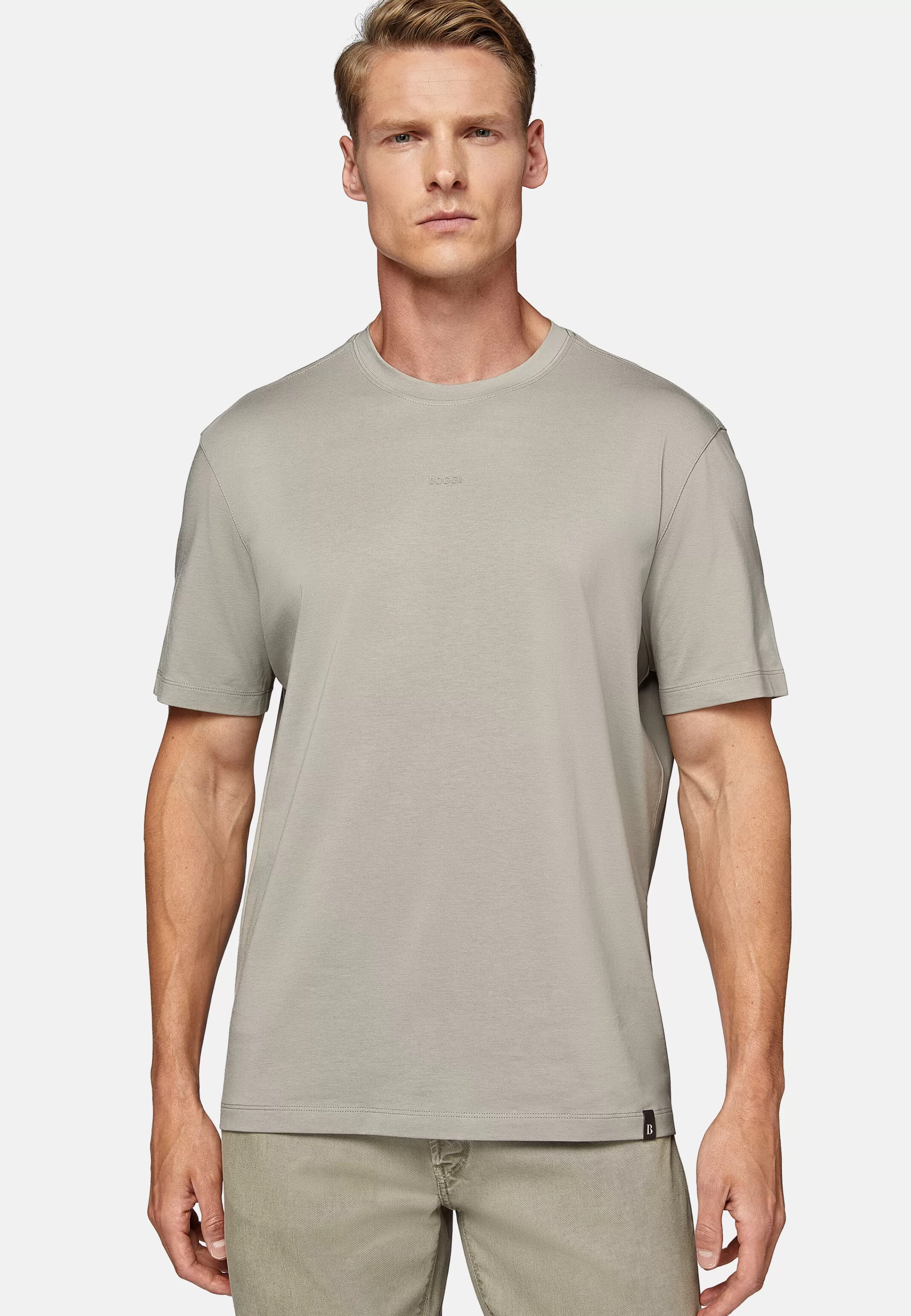 Boggi Milano T-Shirt In Stretch Supima Cotton