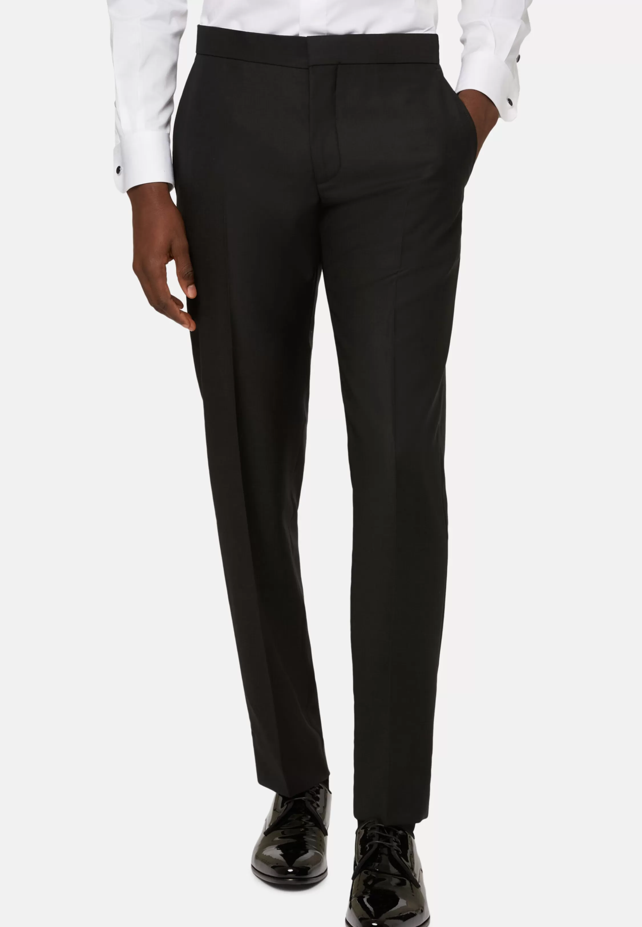 Boggi Milano Tuxedo Pants In Wool